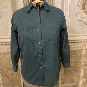 CHINO Limited. Men's Size L. Green. Button Cuff. Cotton. Pockets. B79.